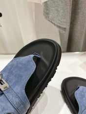 EMPIRE SANDAL BLACK MIX STONE SUEDE