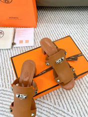 INVINCIBLE 50 SANDAL IN BRONZE BROWN CALFSKIN