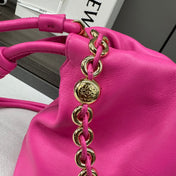 LOE MEDIUM 30 FLAMENCO PURSE BUCKET IN FUSICA PINK LAMBSKIN