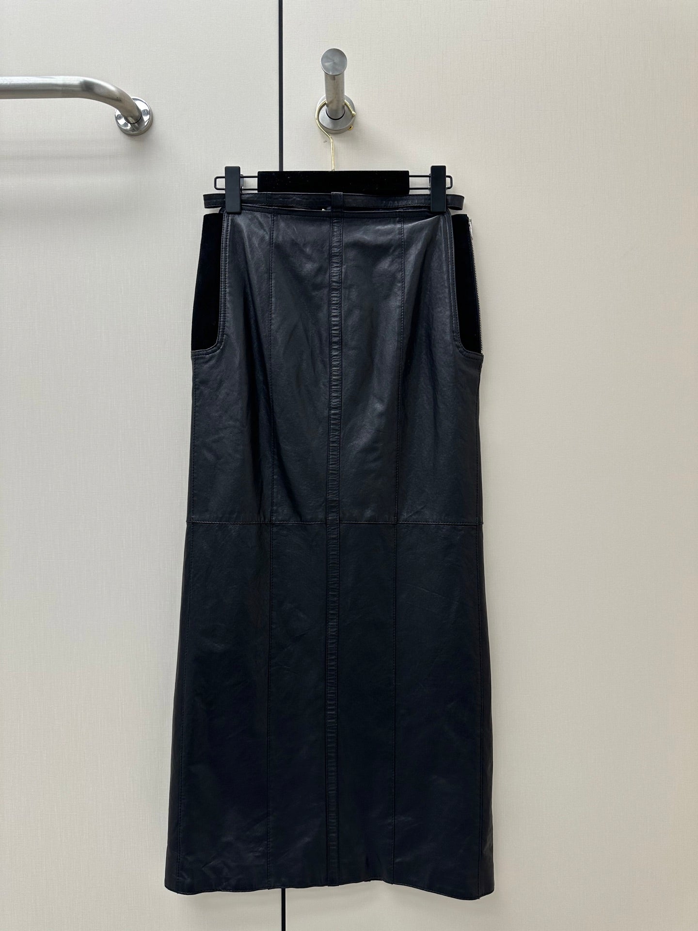 HERMES 26S LEATHER SKIRT 860