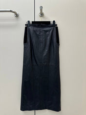 HERMES 26S LEATHER SKIRT 860