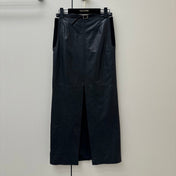HERMES 26S LEATHER SKIRT 860