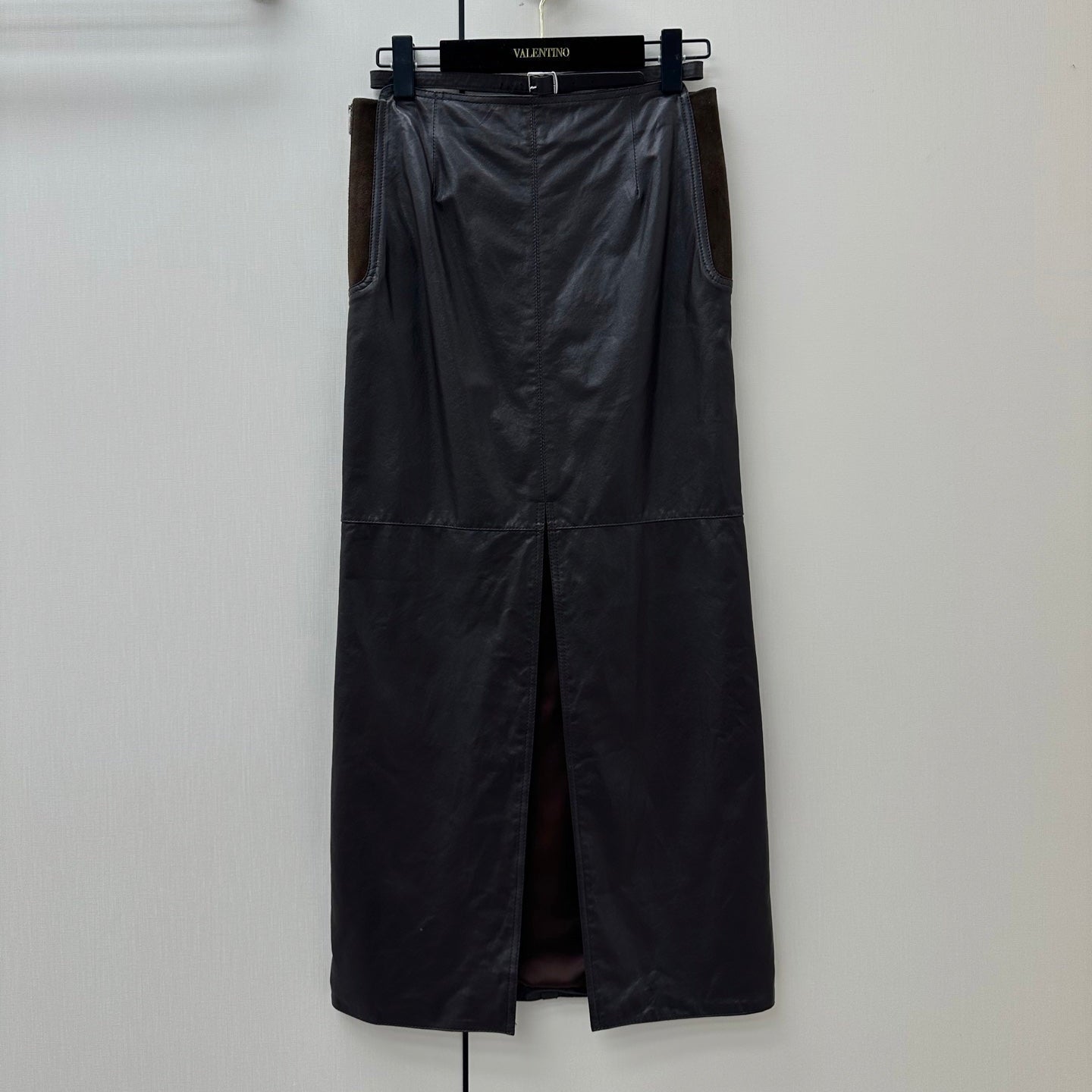 HERMES 26S LEATHER SKIRT 859