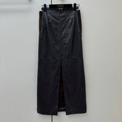 HERMES 26S LEATHER SKIRT 859