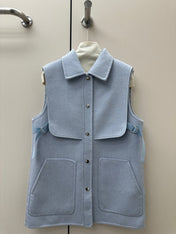 HERMES 26S SLEEVELESS JACKET 856