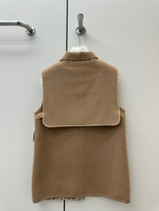 HERMES 26S SLEEVELESS JACKET 854