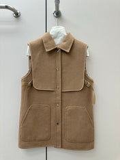 HERMES 26S SLEEVELESS JACKET 854