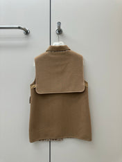 HERMES 26S SLEEVELESS JACKET 854