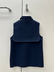 HERMES 26S SLEEVELESS JACKET 853