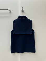 HERMES 26S SLEEVELESS JACKET 853