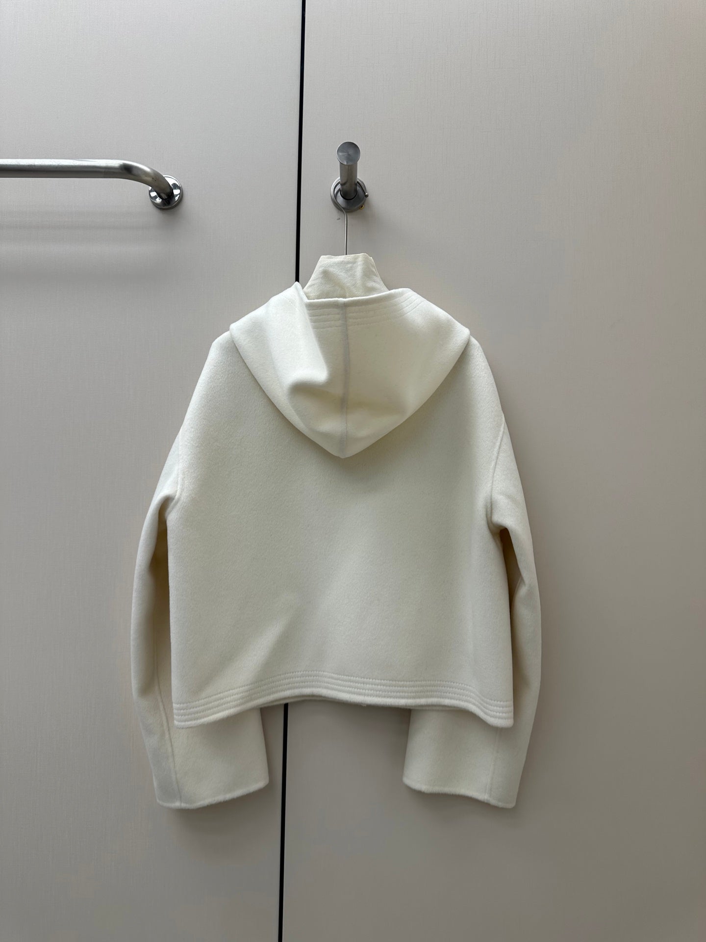 HERMES 26S CASHMERE HOODED JACKET 844
