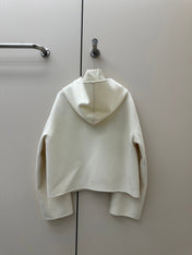 HERMES 26S CASHMERE HOODED JACKET 844