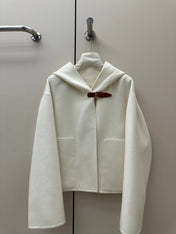 HERMES 26S CASHMERE HOODED JACKET 844