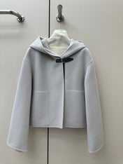 HERMES 26S CASHMERE HOODED JACKET 843