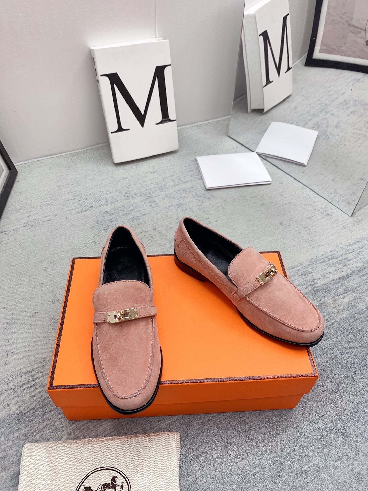 Destin Loafer Suede Light Pink