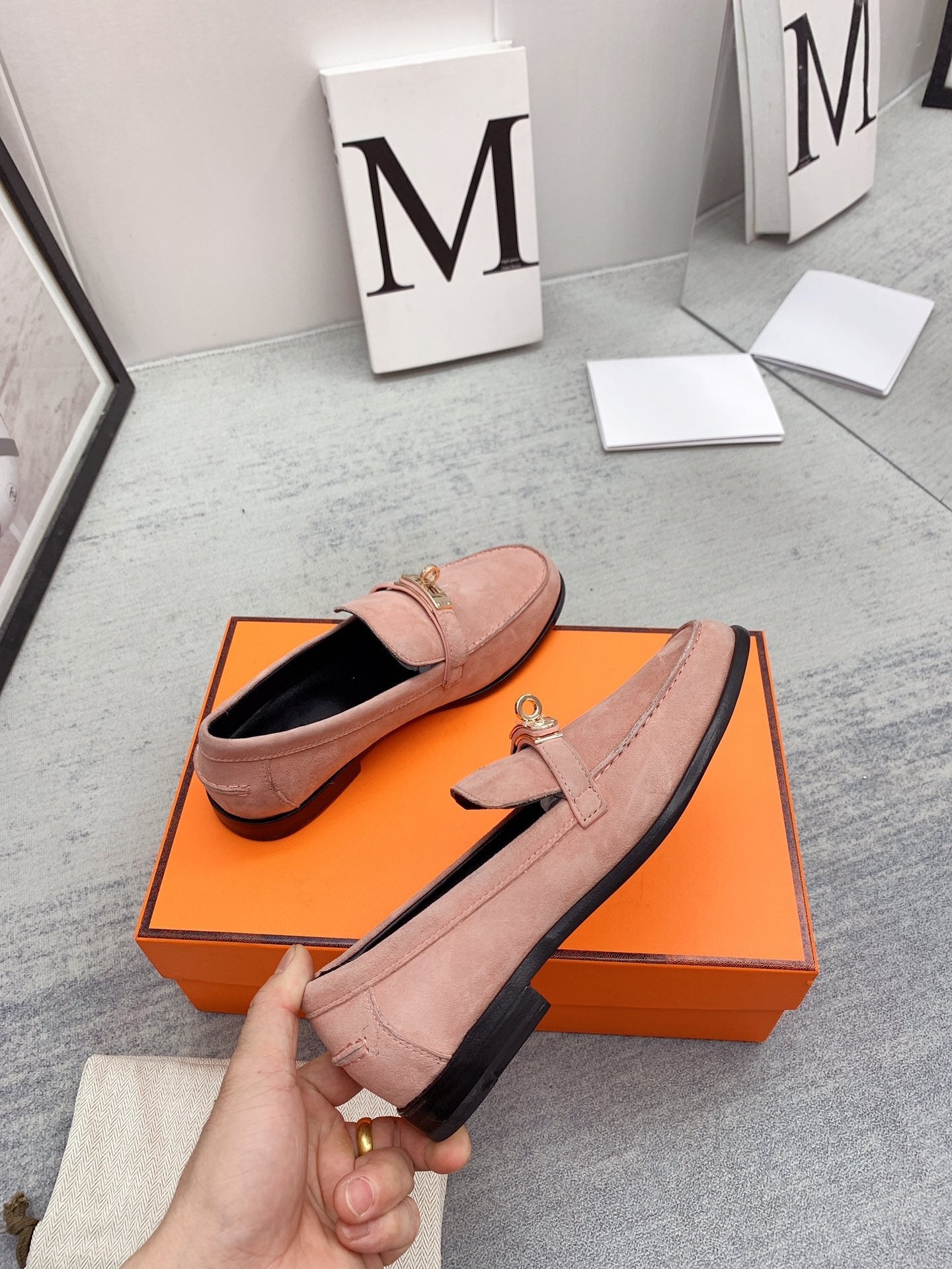 Destin Loafer Suede Light Pink